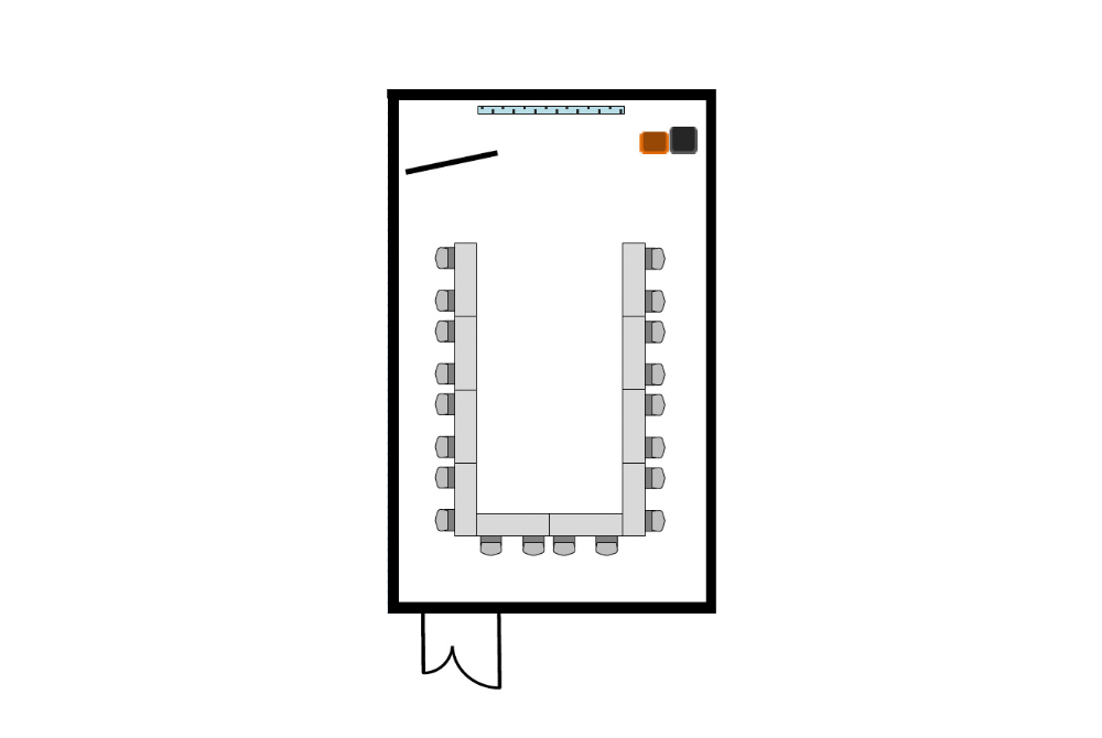 カンファレンスA コの字形式