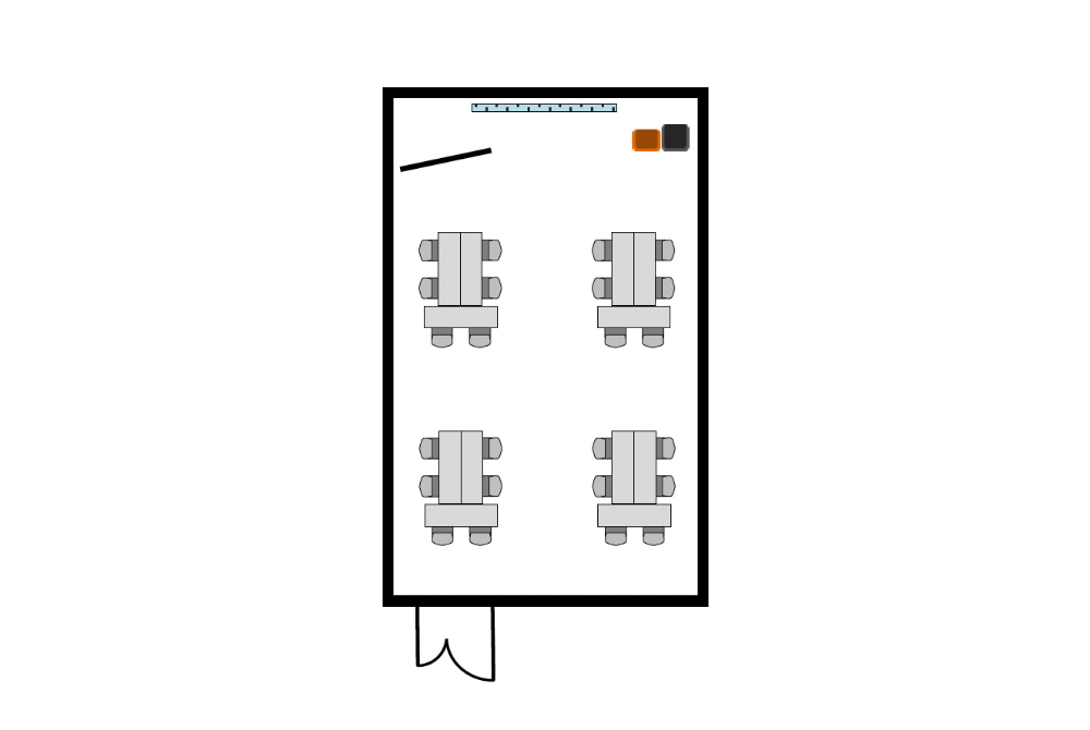 カンファレンスA 島形形式