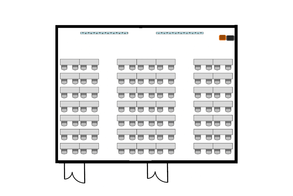 カンファレンスAB スクール形式
