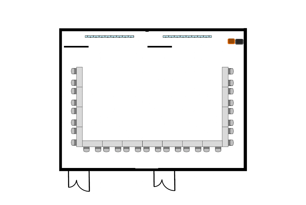 カンファレンスAB コの字形式