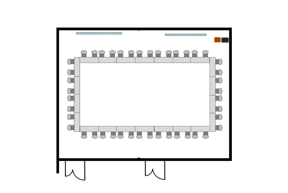 カンファレンスAB ロの字形式
