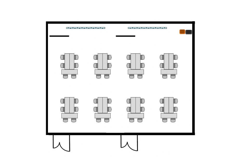 カンファレンスAB 島形形式