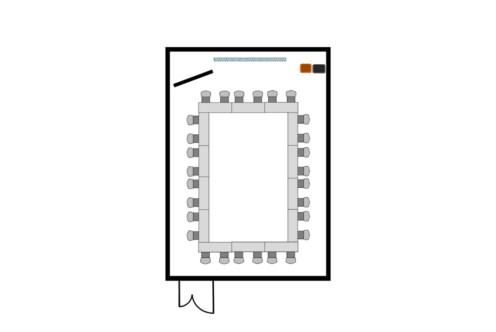 カンファレンスB ロの字形式