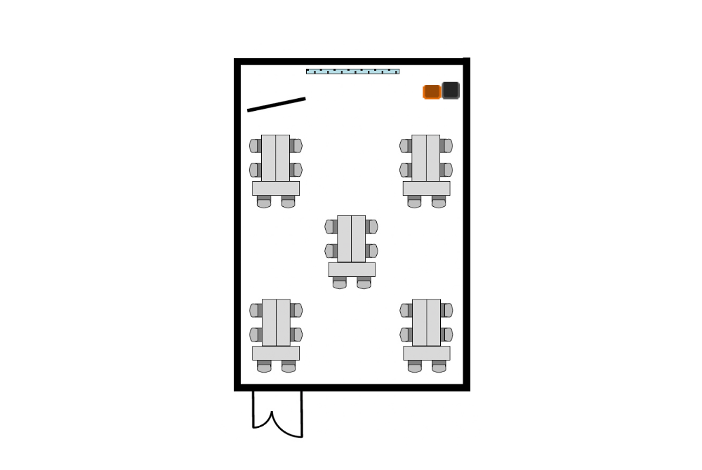カンファレンスB 島形形式