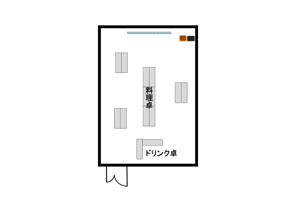 カンファレンスB 立食パーティー形式