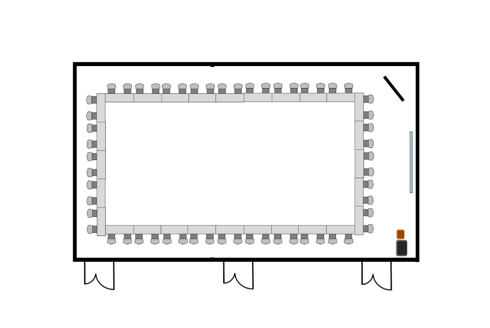カンファレンスBC ロの字形式