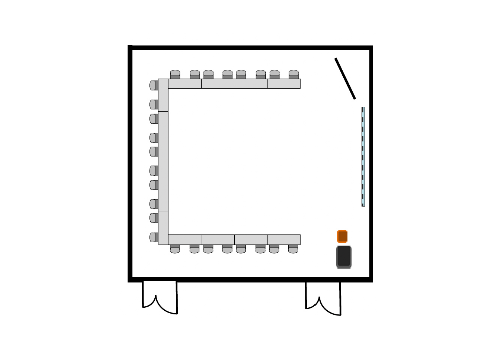 カンファレンスC コの字形式