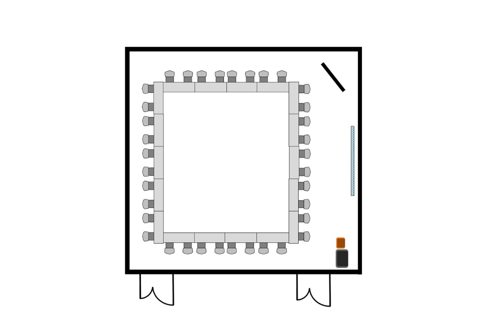 カンファレンスC ロの字形式