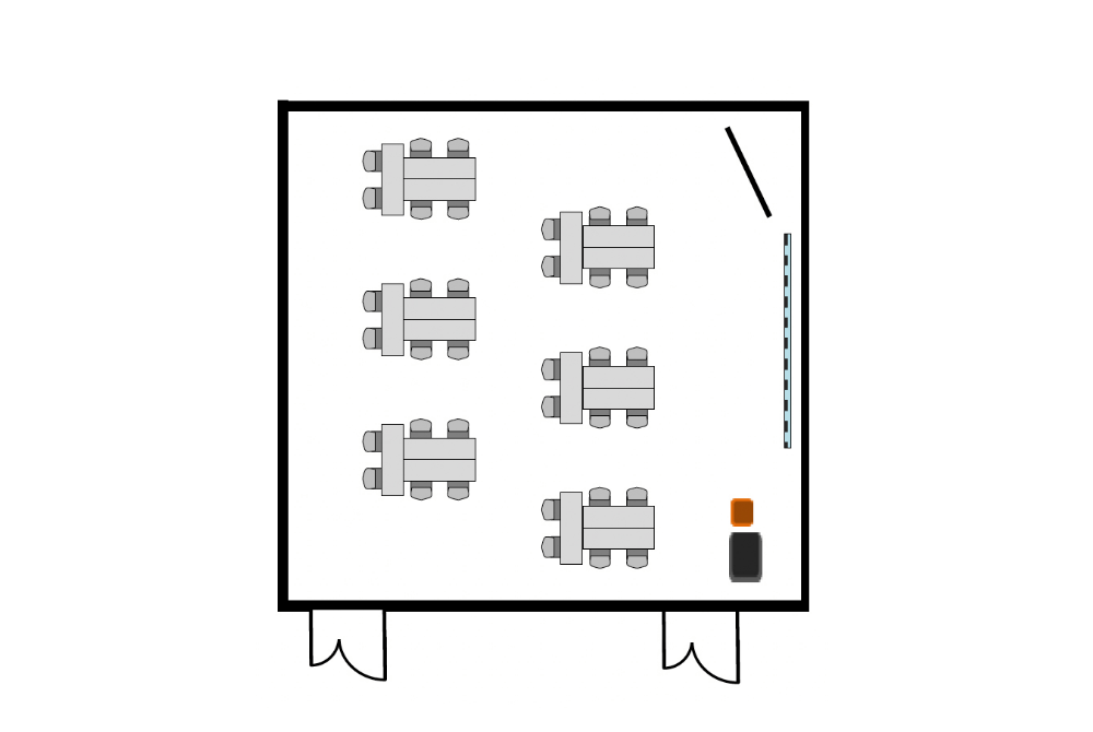 カンファレンスC 島形形式