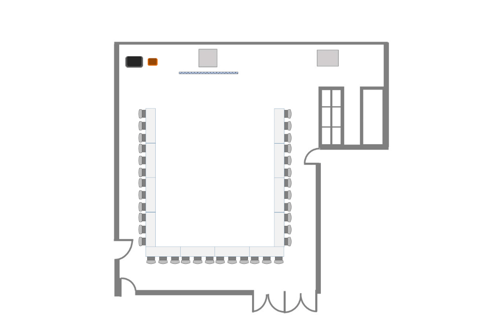 ホール コの字形式